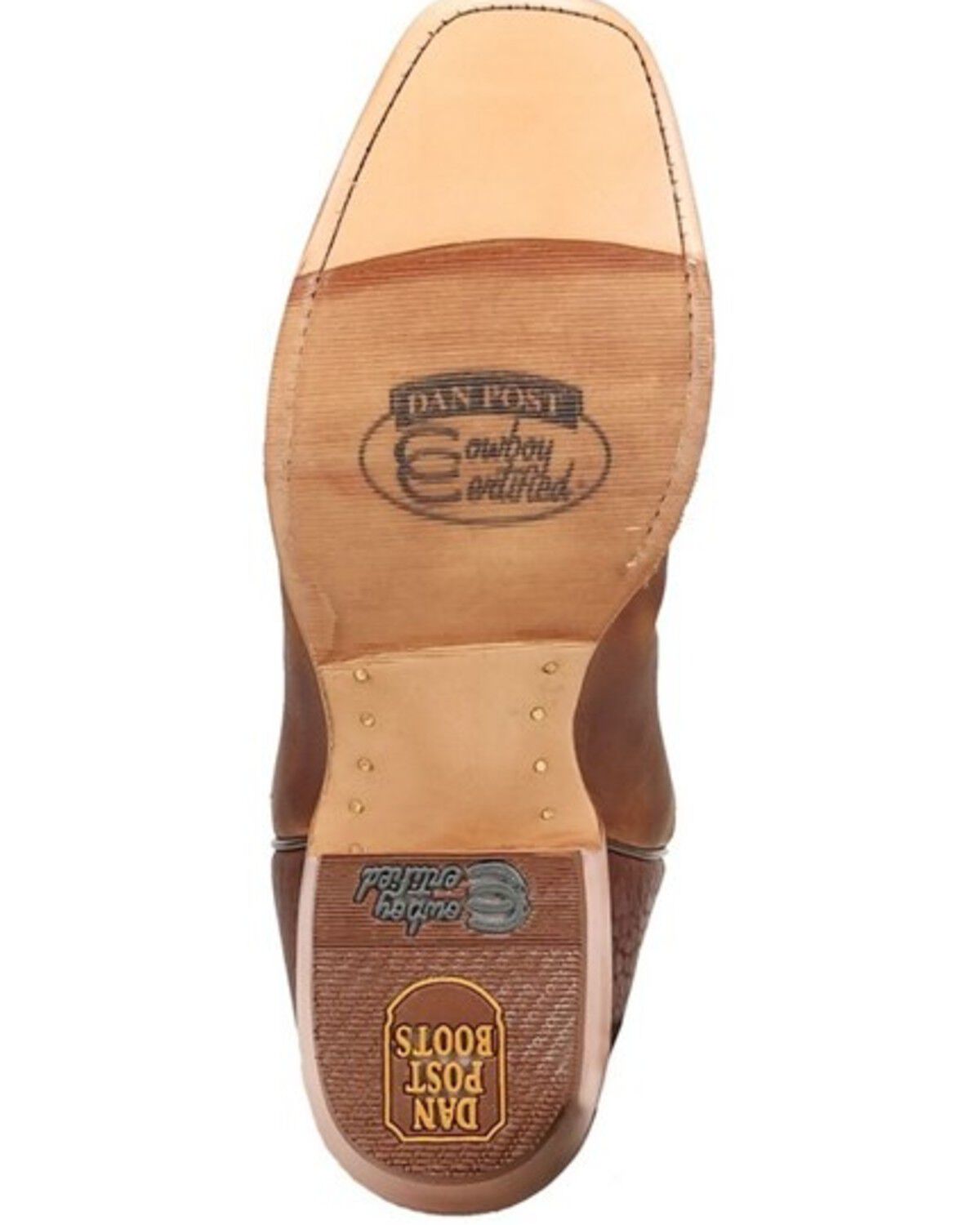 Image #7 - Dan Post Men's Bucky Tall Western Boots - Square Toe, Tan, hi-res