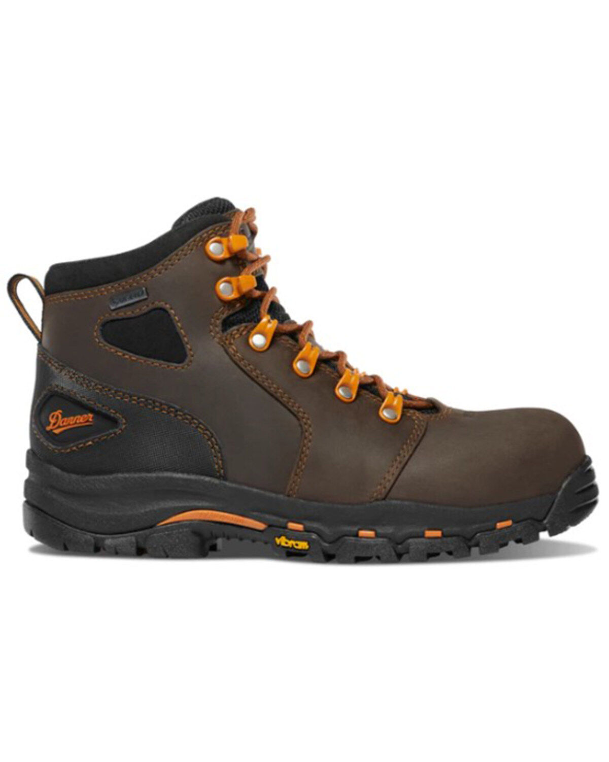 Image #2 - Danner Women's Vicious Work Waterproof Lace-Up Boots - Composite Toe, Brown, hi-res