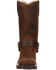 Image #8 - Durango Women's Harness Western Boots - Square Toe, Brown, hi-res