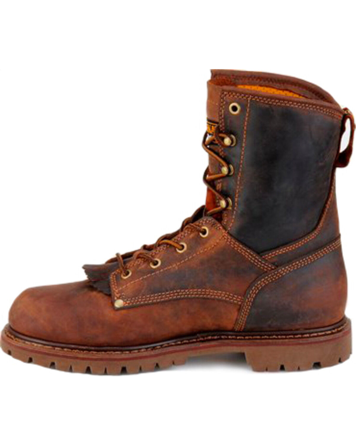 Image #3 - Carolina Men's 8" Waterproof Composite Toe Work Boots, Brown, hi-res