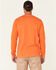 Image #4 - Hawx Men's Solid Orange Forge Long Sleeve Work Pocket T-Shirt - Tall, Orange, hi-res