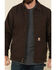 Image #4 - Carhartt Men's Dark Brown Washed Duck Sherpa Lined Work Coat - Tall, Dark Brown, hi-res
