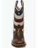 Image #4 - Old West Little Boys' Patriotic Western Boots - Broad Square Toe, Red/white/blue, hi-res