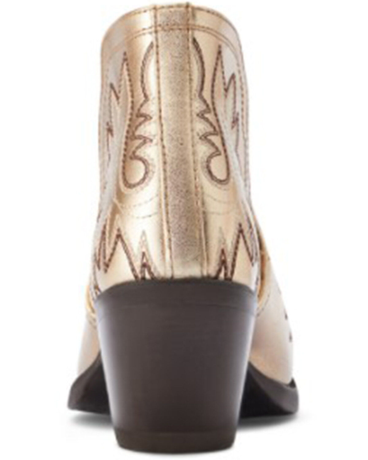 Image #3 - Ariat Women's Dixon Gold Buckle Western Booties - Snip Toe, Yellow, hi-res