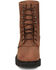 Image #4 - Justin Men's 8" Livestock Lace-Up Work Boots - Steel Toe, Brown, hi-res