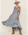 Image #1 - Scully Women's Lace-Up Jacquard Midi Dress, Grey, hi-res