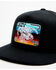 Image #2 - Lazy J Ranchwear Men's Serape Striped Elevation Ball Cap, Black, hi-res