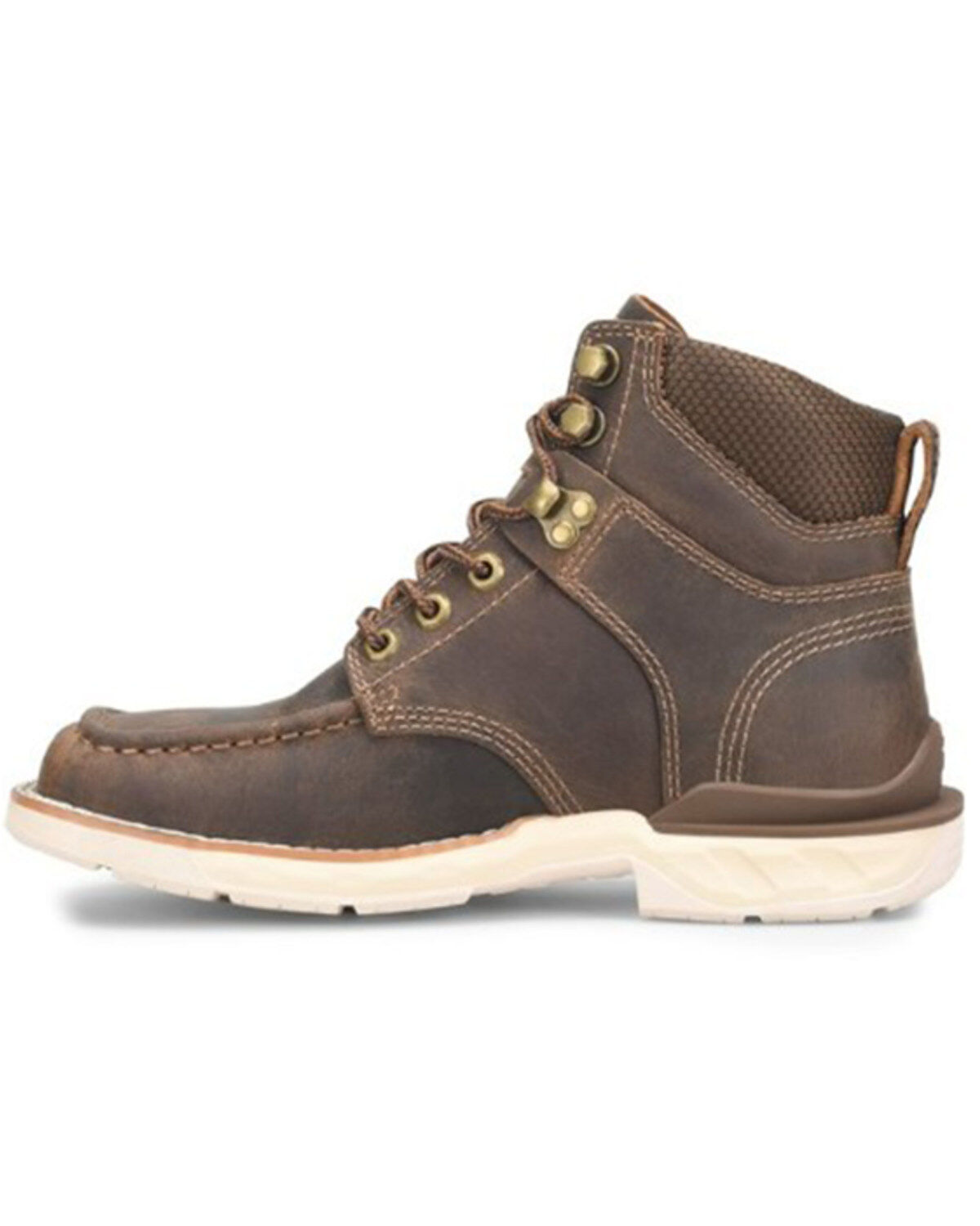 Image #2 - Double H Women's Spirit 4" Lace-Up Waterproof Work Boots - Composite Toe, Brown, hi-res