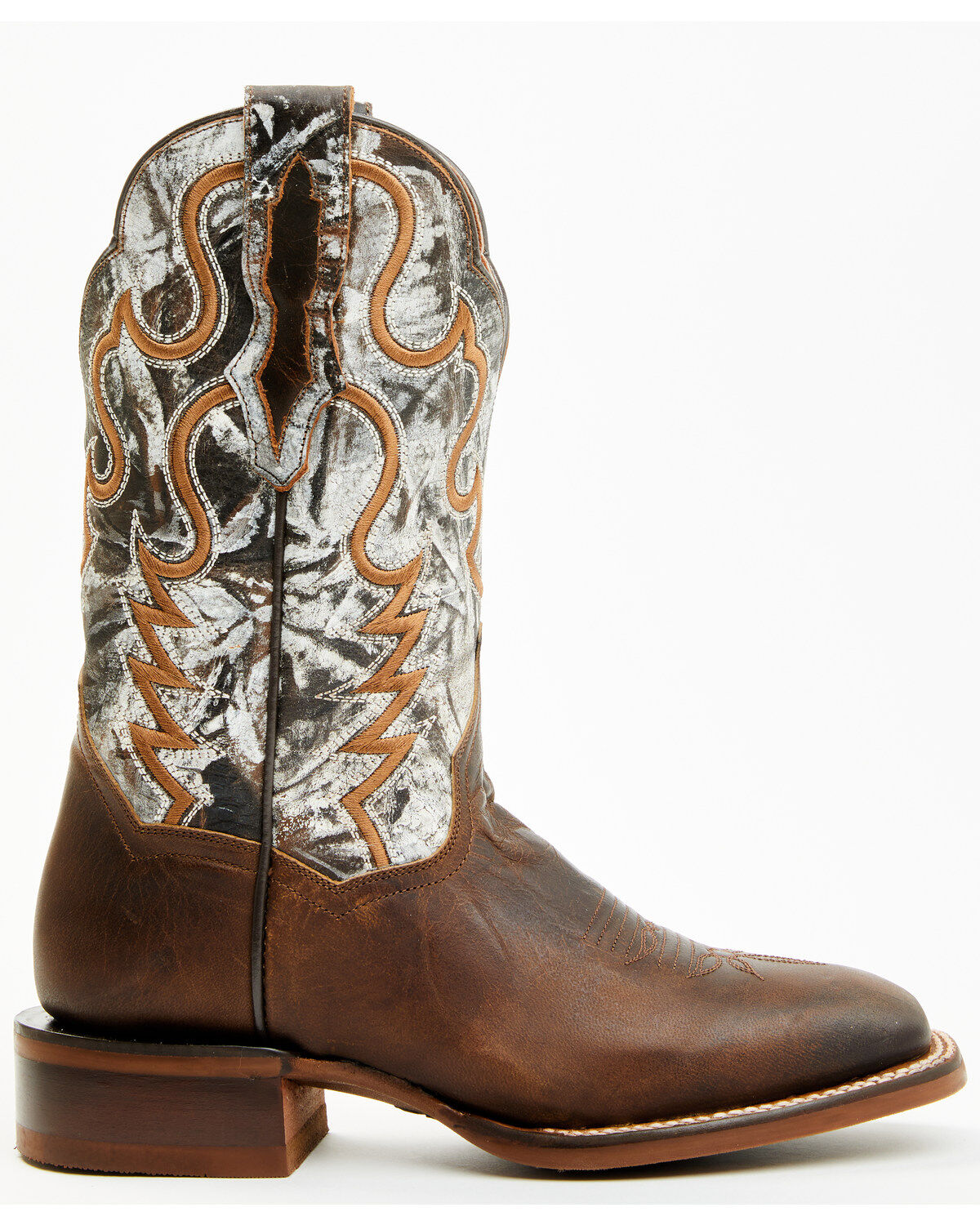 Image #2 - Dan Post Women's Tess Performance Western Boots - Square Toe, Brown, hi-res