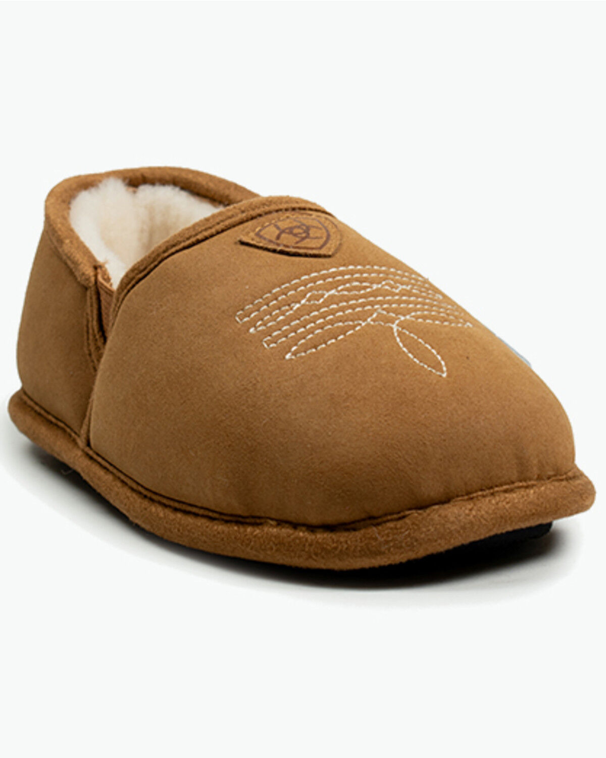 Image #1 - Ariat Boys' Side Kicks Slippers, Chestnut, hi-res