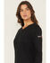 Image #2 - Ariat Women's FR AC Long Sleeve Work Top, Black, hi-res