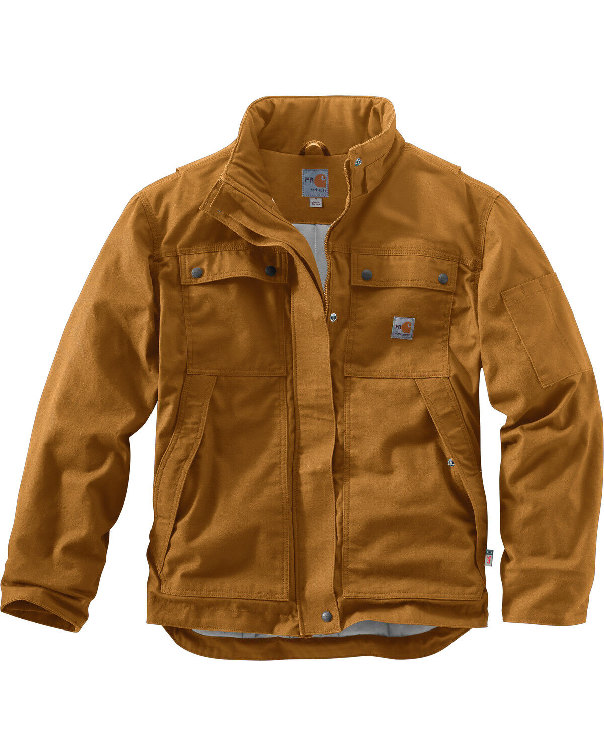 Image #1 - Carhartt Men's FR Full Swing Quick Duck Work Coat, Brown, hi-res