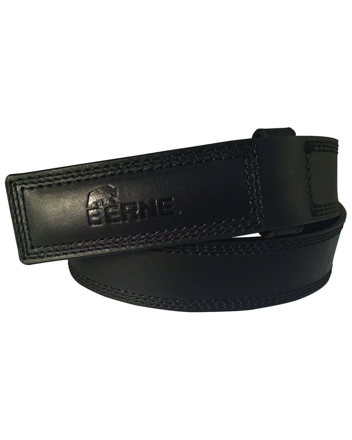 Image #1 - Berne Men's 38MM Leather Mechanical Belt, Black, hi-res