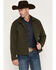 Image #1 - Ariat Men's Vernon Solid Softshell Jacket, Forest Green, hi-res