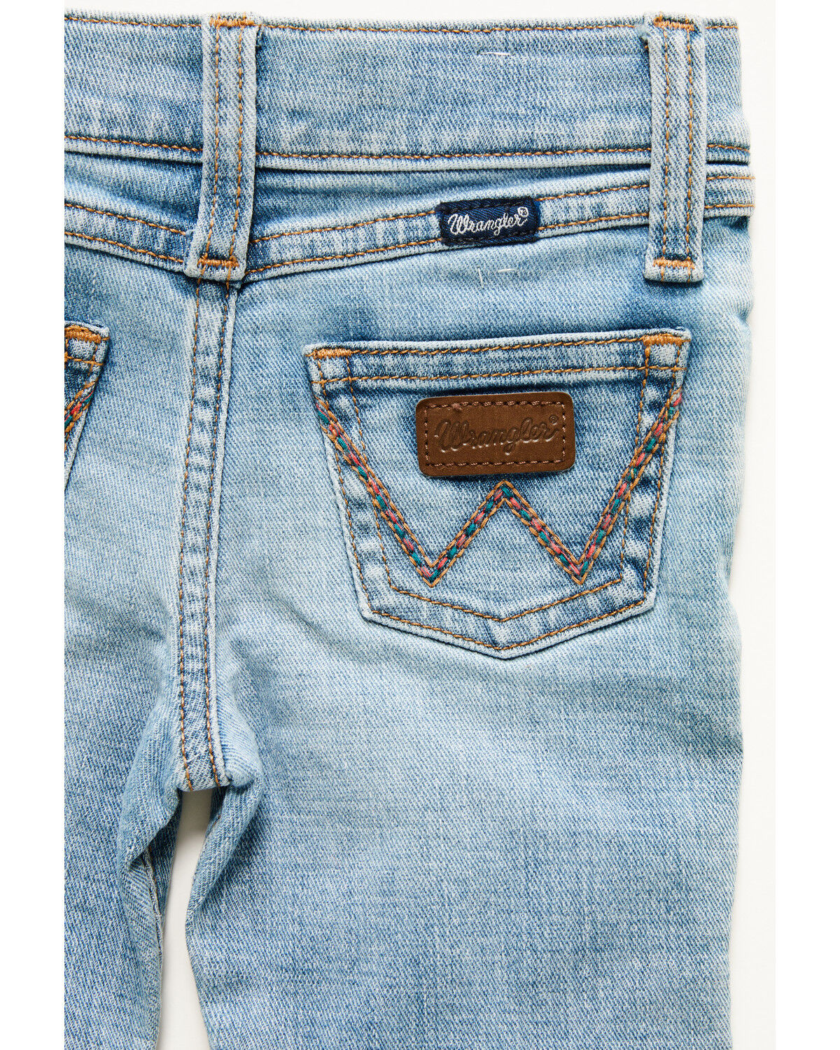 Image #2 - Wrangler Infant Girls' Kelsey Light Wash Bootcut Jeans, , hi-res