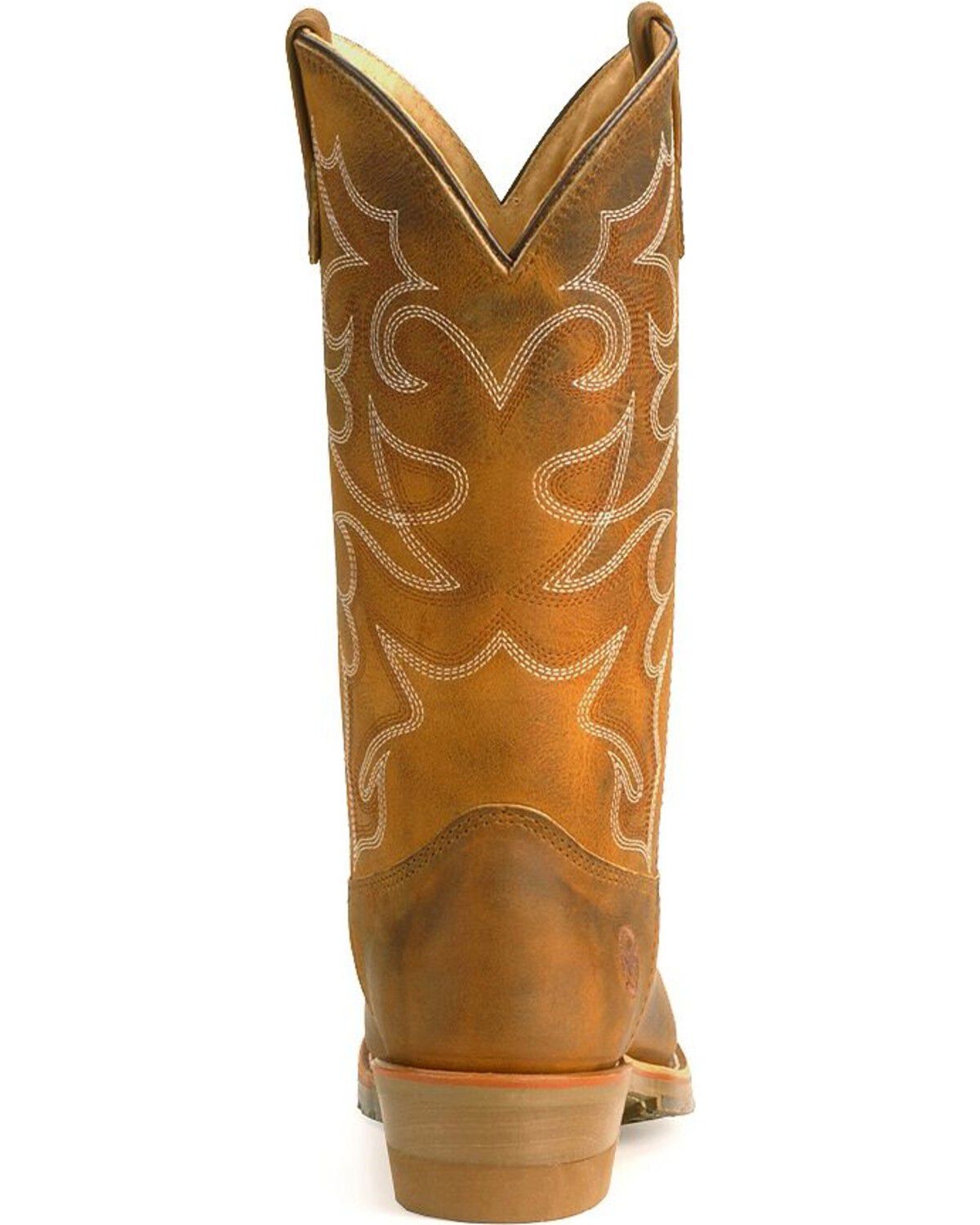 Image #8 - Double H Men's Gel Ice Western Boots - Round Toe, Brown, hi-res