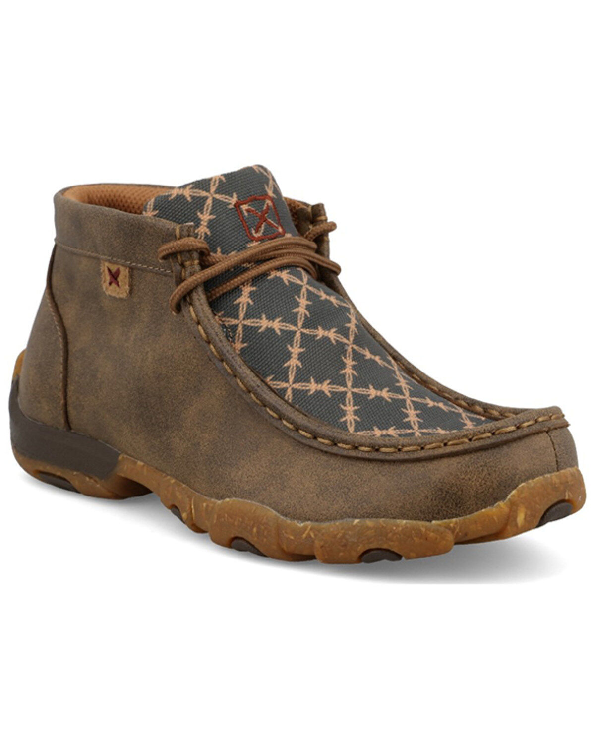 Image #1 - Twisted X Kid's Chukka Driving Mocs, Brown, hi-res