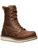 Image #1 - Keen Men's 8" Liberty Waterproof Moc Work Boots - Soft Toe, Brown, hi-res