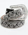 Image #1 - Shyanne Women's Rhinestone Paisley Print Belt, Black, hi-res