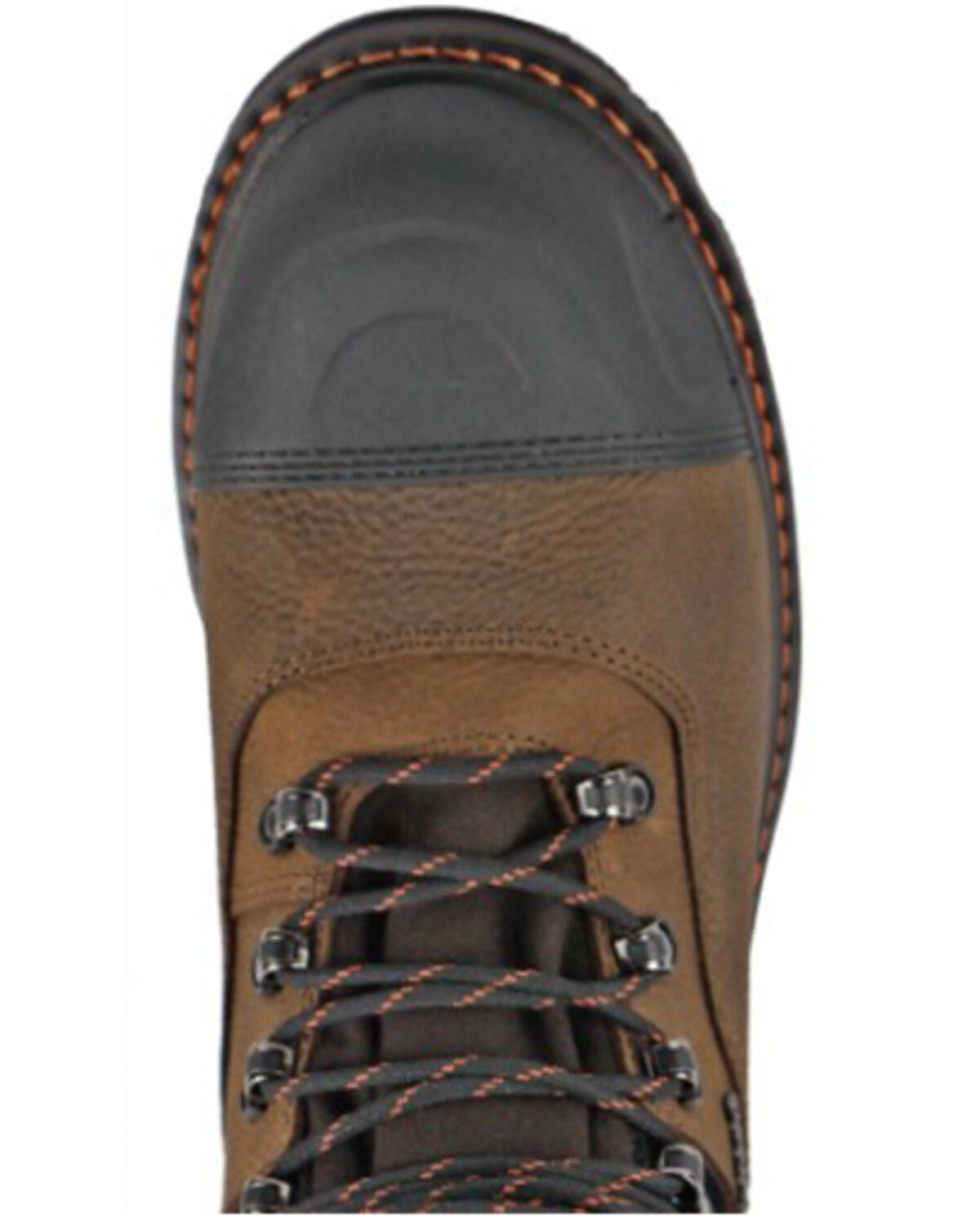 Image #6 - Hoss Men's Range 6" Lace-Up Work Boots - Composite Toe, Brown, hi-res