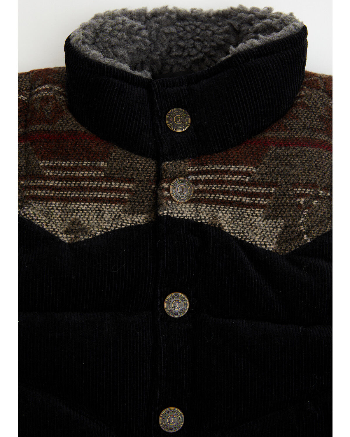 Image #2 - Cody James Toddler Boys' Anza Corduroy Vest, Black, hi-res