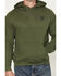 Image #3 - Smith & Wesson Men's Logo Sleeve Hooded Sweatshirt, Olive, hi-res