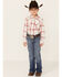 Image #1 - Ariat Girls' Medium Wash Eleanor Whipstitch Stretch Slim Bootcut Jeans, Indigo, hi-res