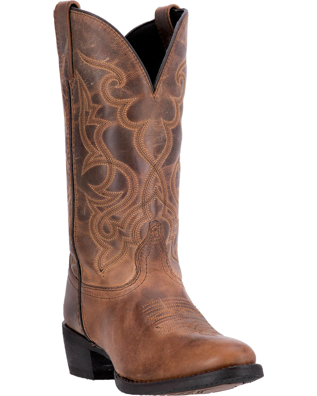 Image #1 - Laredo Women's Maddie Western Boots - Round Toe, Tan, hi-res