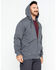 Image #4 - Hawx Men's Zip-Front Hooded Work Jacket, Charcoal, hi-res