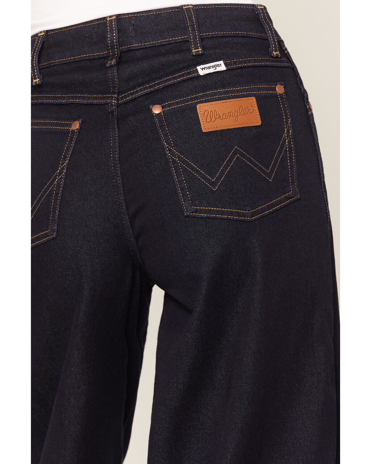 Image #4 - Wrangler Women's Canyon Dark Wash High Rise Wide Denim Jeans, Dark Wash, hi-res