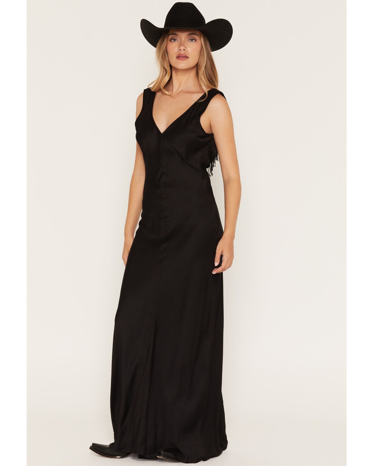 Sendero Provisions Women's Romy Slip Maxi Dress, Black, hi-res