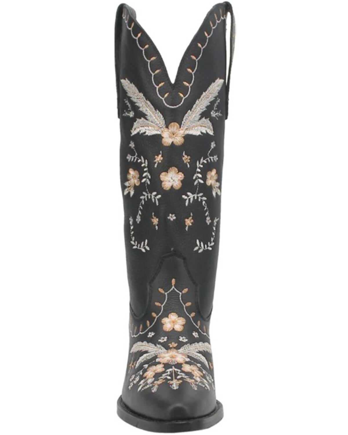 Image #4 - Dingo Women's Full Bloom Western Boots - Round Toe, Black, hi-res
