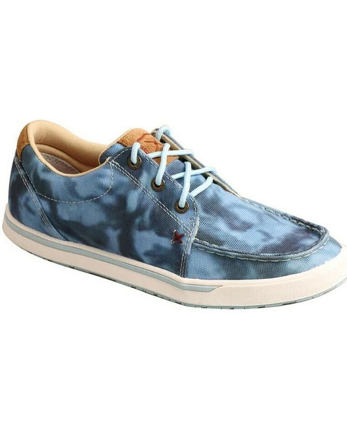 Image #1 - Twisted X Women's Tie-Dye Casual Shoes - Moc Toe, Blue, hi-res