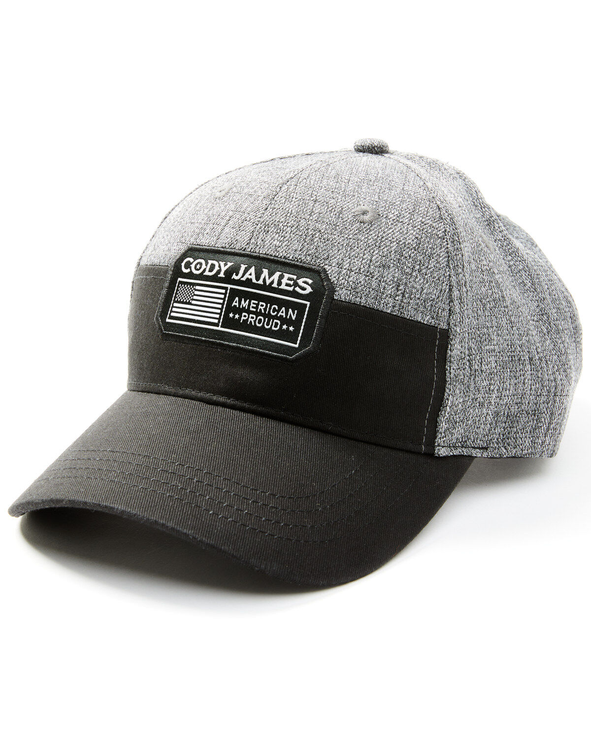Image #1 - Cody James Men's American Proud Patch Ball Cap, Black, hi-res