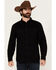 Image #1 - Cody James Men's Solid Long Sleeve Snap Denim Western Shirt - Big, Black, hi-res