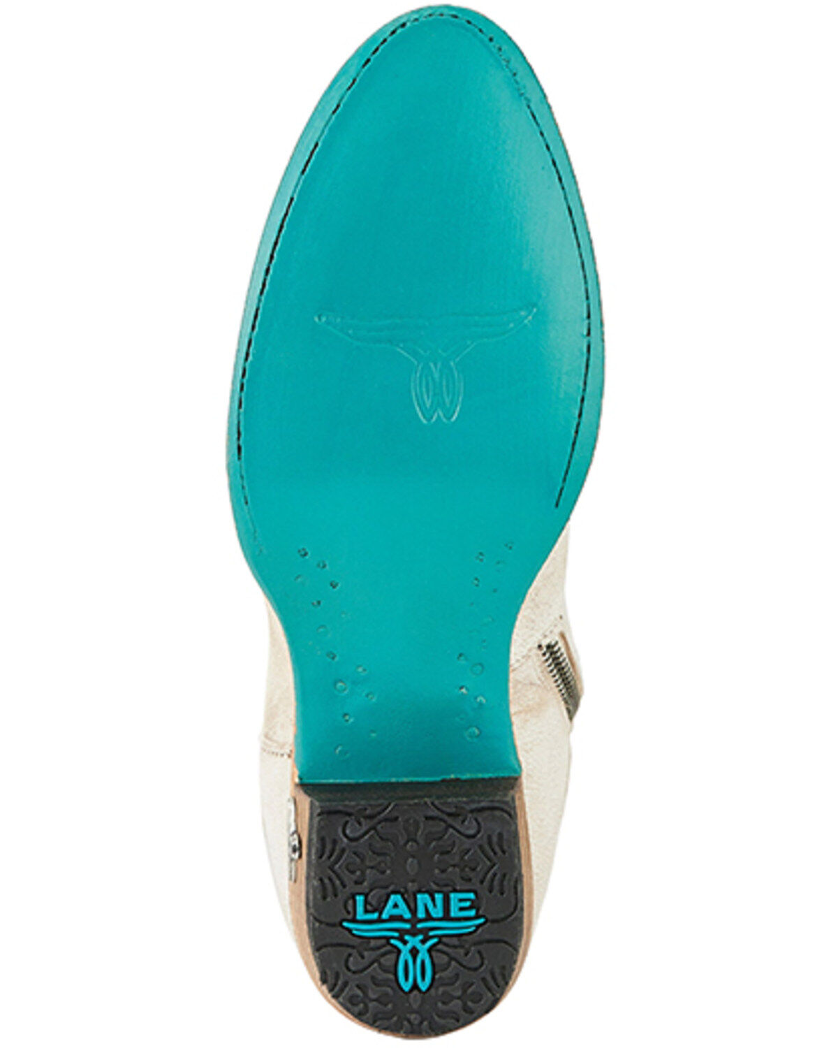 Image #7 - Lane Women's Monica Tall Western Boots - Round Toe, Ivory, hi-res