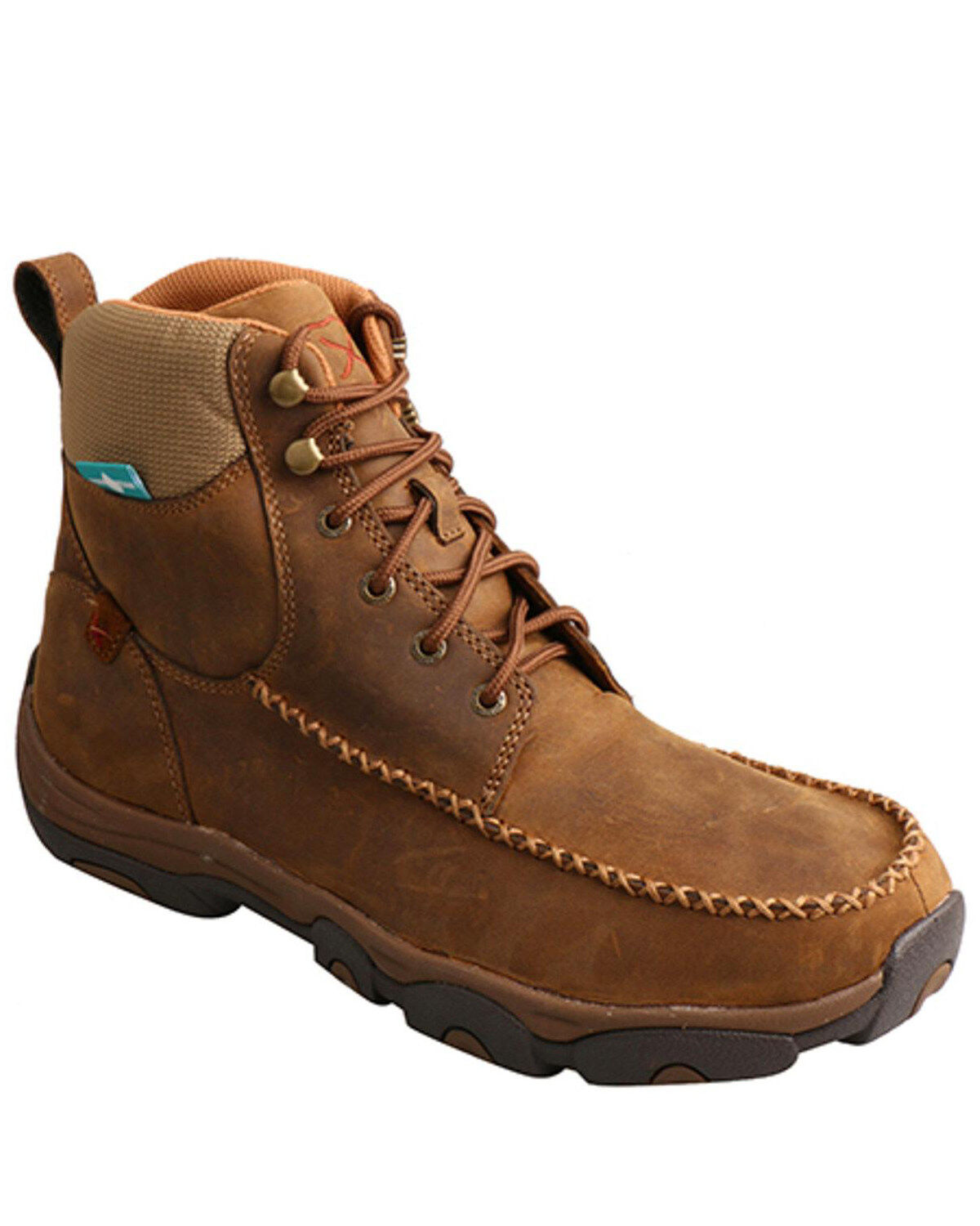Image #1 - Twisted X Men's 6" Work Moc Hiker Boots - Composite Toe, Tan, hi-res