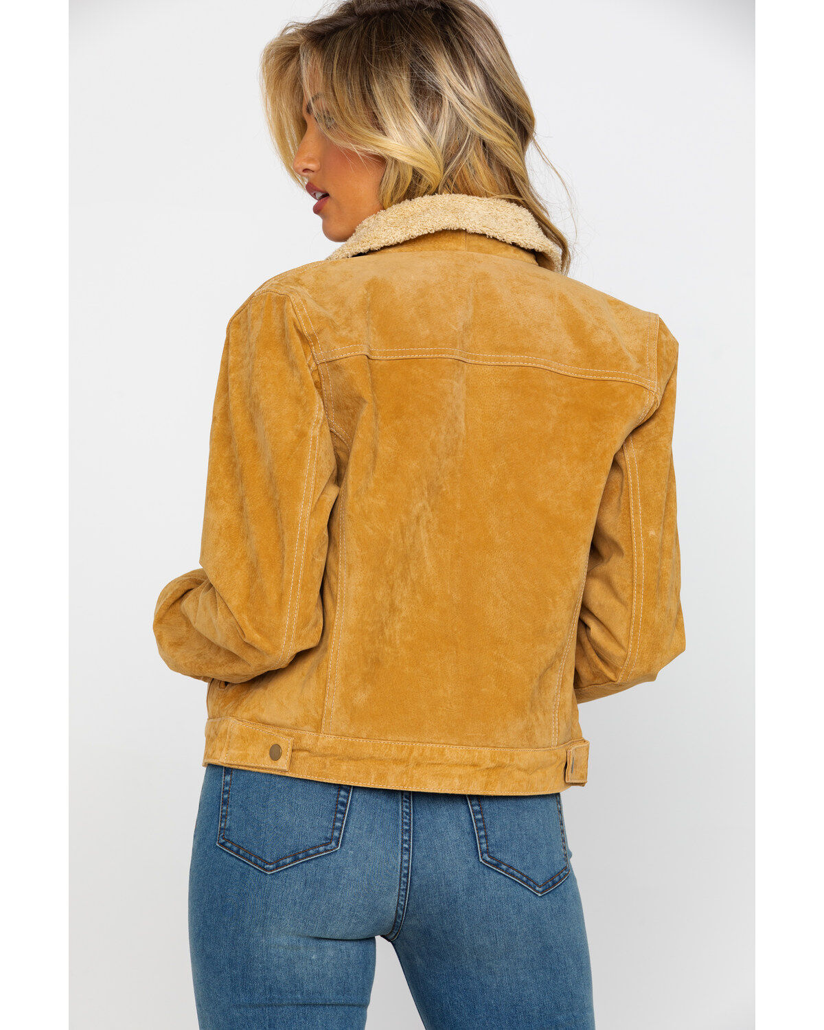 Image #2 - Scully Women's Faux Shearling Leather Jacket, Rust Copper, hi-res