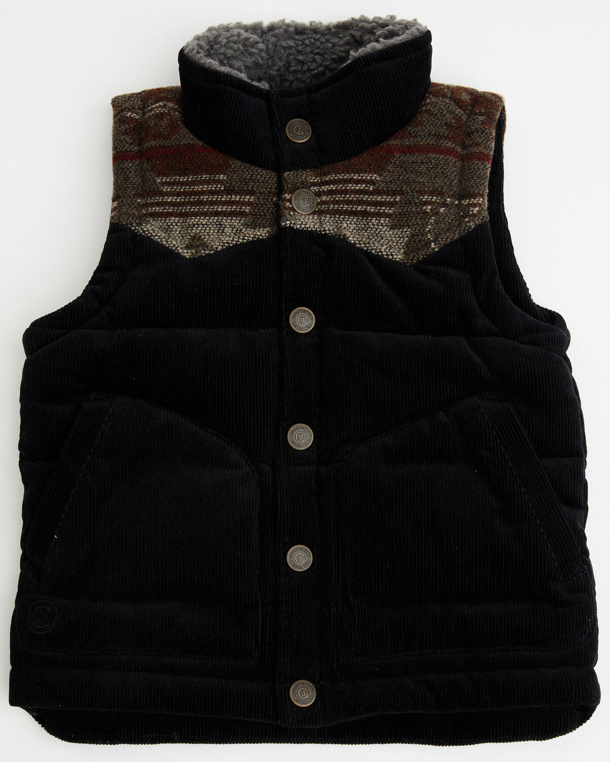 Cody James Toddler Boys' Anza Corduroy Vest, Black, hi-res