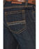 Image #4 - Cody James Men's Night Hawk Wash Duke Relaxed Bootcut Stretch Denim Jeans, Dark Wash, hi-res