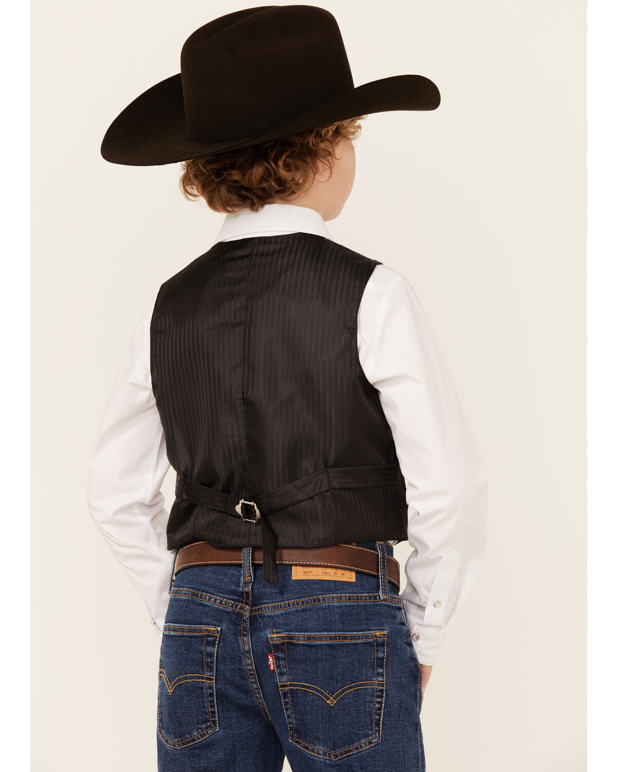 Image #4 - Scully Boys' Paisley Vest, Burgundy, hi-res