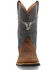 Image #4 - Twisted X Kid's Top Hand Western Boots - Broad Square Toe, Brown/blue, hi-res