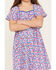 Image #3 - Molly Bracken Girls' Bow Back Dress, Blue, hi-res