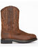 Image #2 - Cody James&reg; Men's Waterproof Composite Toe Pull On Work Boots, Brown, hi-res