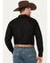 Image #4 - Gibson Men's Southside Satin Stripe Pearl Snap Western Shirt, Black, hi-res
