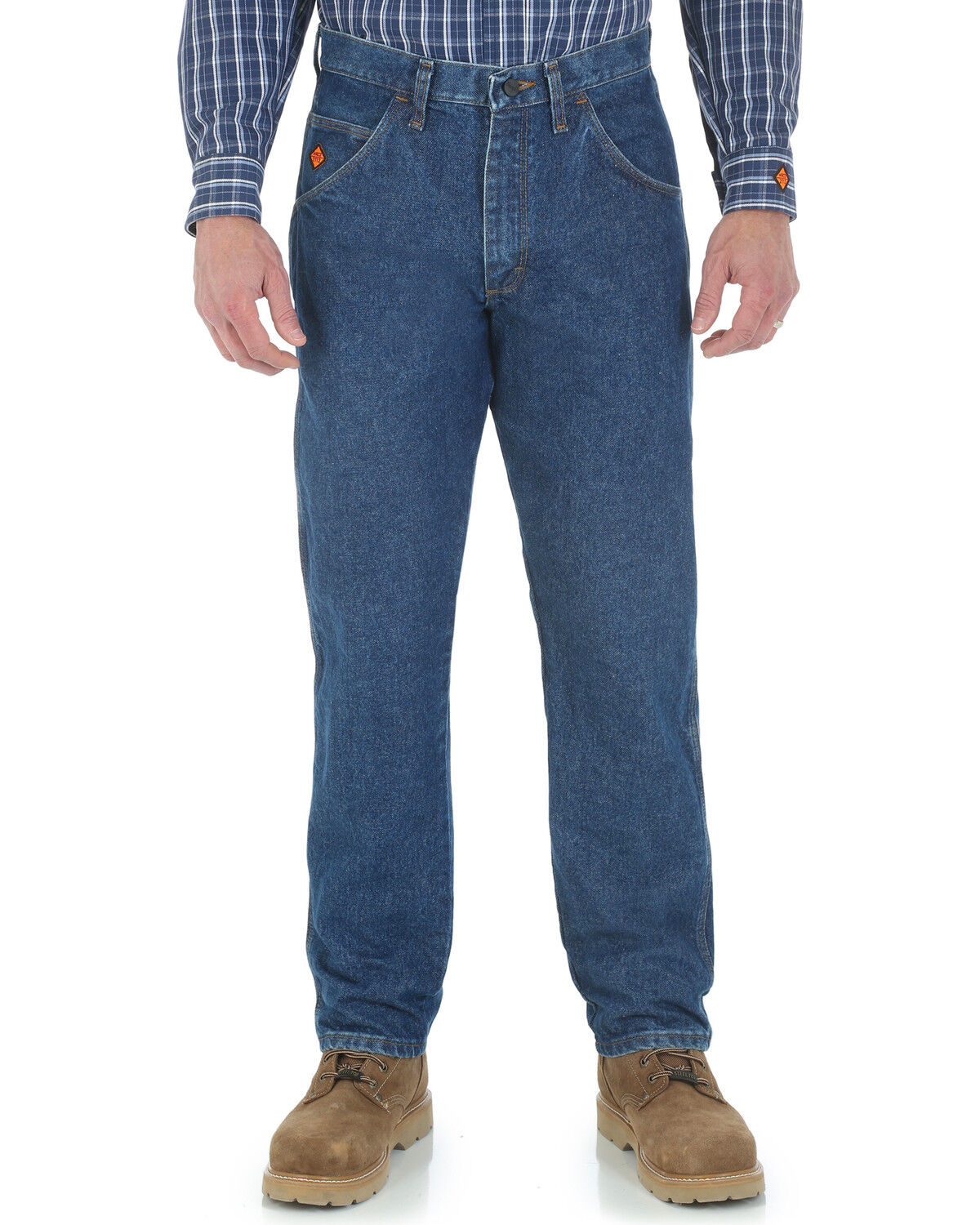 Image #3 - Wrangler Riggs Workwear Men's FR Relaxed Fit Jeans, Indigo, hi-res