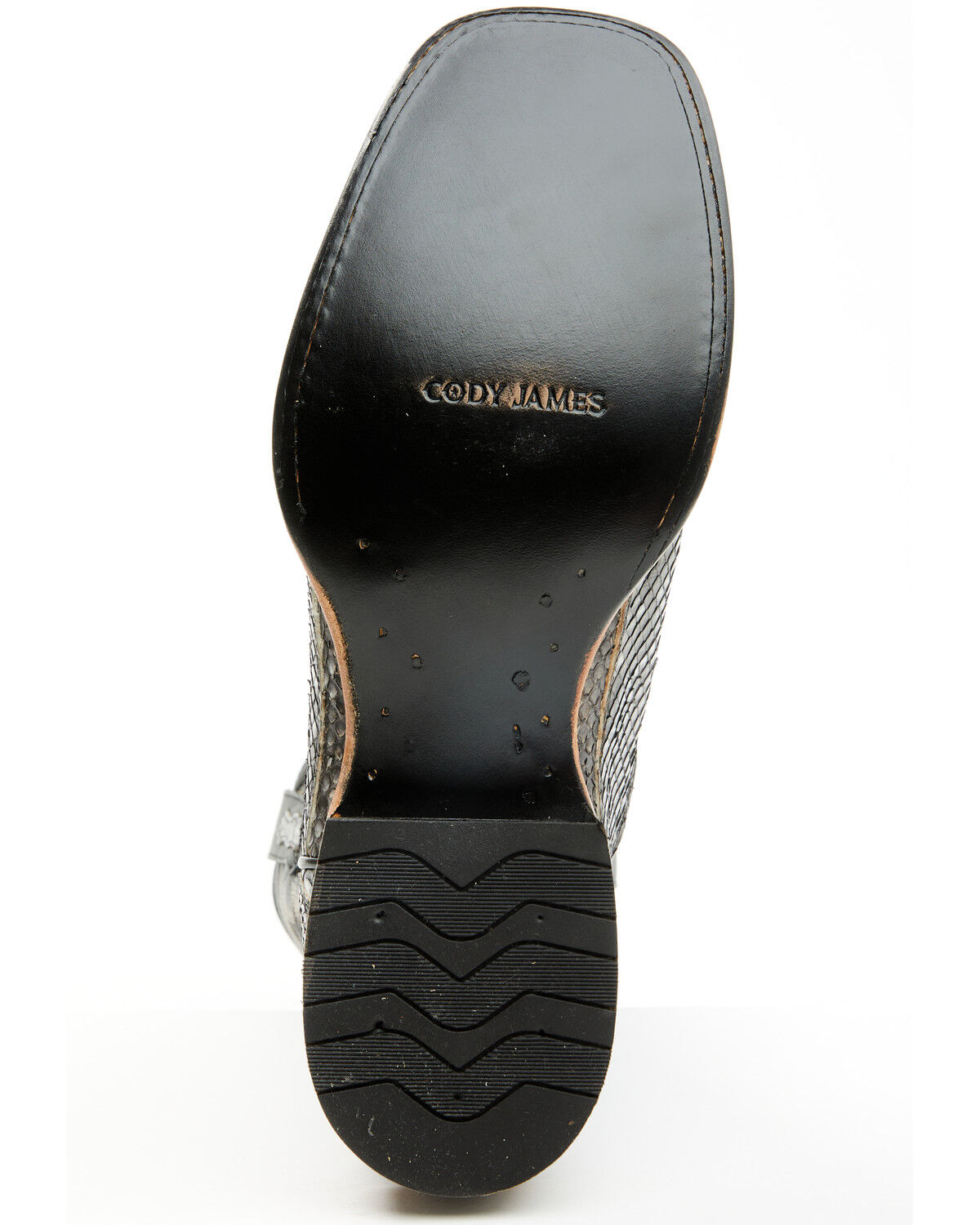 Image #7 - Cody James Men's Exotic Python Nevado Western Boots - Broad Square Toe, Black, hi-res