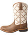 Image #3 - Twisted X Kid's Top Hand Western Boots - Square Toe, Brown, hi-res