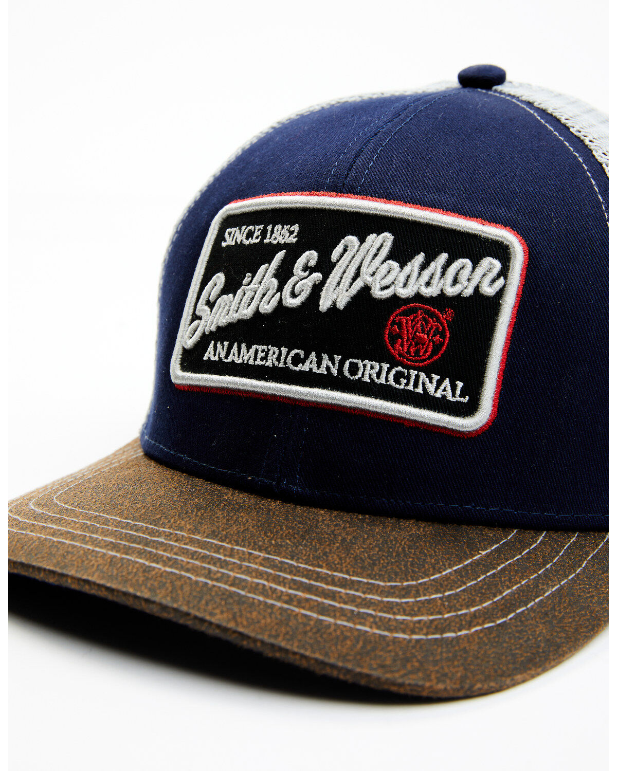 Image #2 - Smith & Wesson Men's Recreation Patch Ball Cap, Blue, hi-res
