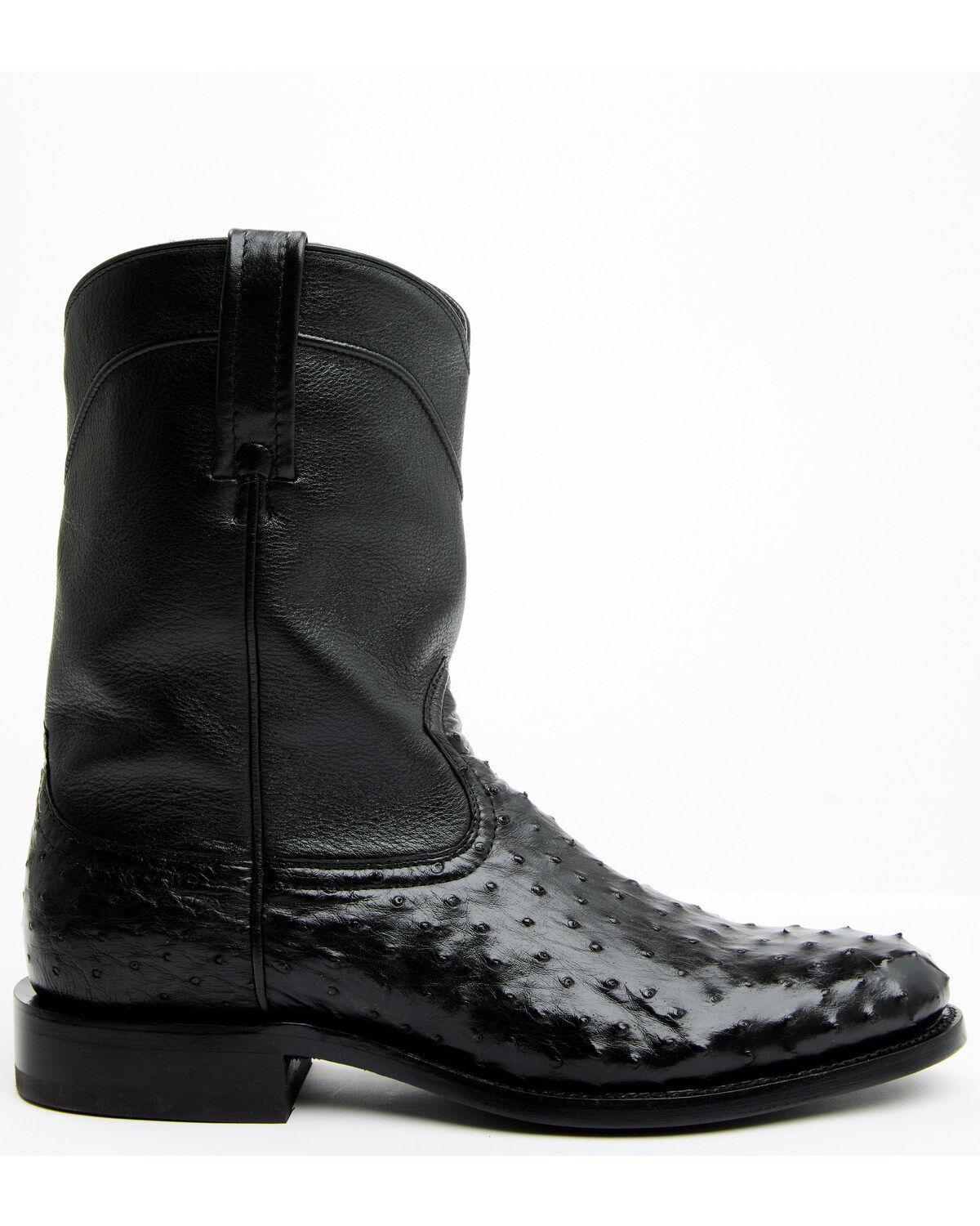 Image #2 - Cody James Black 1978&reg; Men's Carmen Exotic Full-Quill Ostrich Roper Boots - Round Toe, Black, hi-res